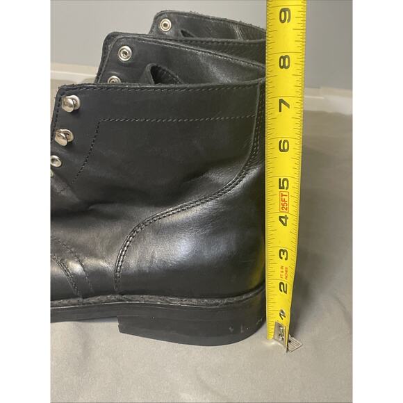 Thursday Boot Co President Black Matte Leather Men\'s Size 13 Lace Up Boots main image 6